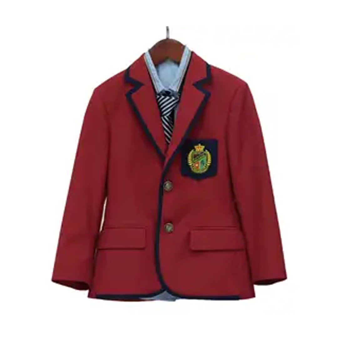 Designer School Blazer Red